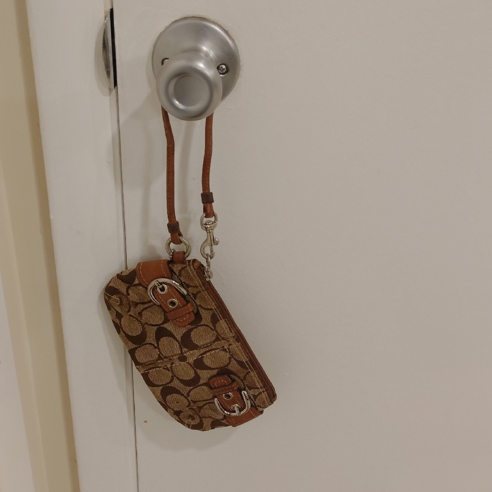 Brown Monogram Wristlet